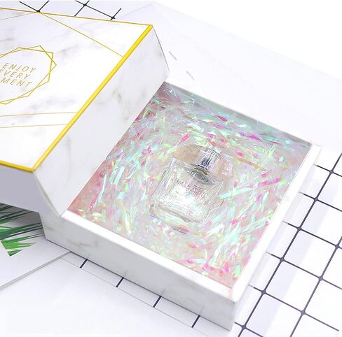 100 Grams Basket Filler Paper Shred, Shiny Blue Film PP Hamper Shreds & Strands Shredded Grass Stuffer Crinkle Confetti Raffia Paper Gift Box Filler for DIY Gift Wrapping & Basket Filling in Kuwait