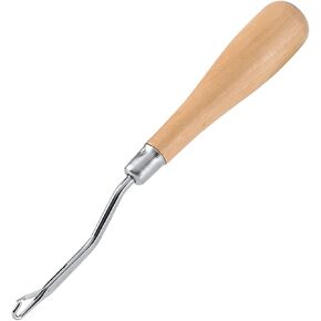 Alaaner البساط البدائي هوك مقبض الكروشيه إبرة مزلاج هوك مع مقبض خشبي الحرفية الشعر التمديد هوك6.22 طويلة in Kuwait