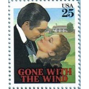 GONE WITH THE WIND CLARK GABLE & VIVIAN LEIGH POSTAGE STAMP #2446 Single US Postage Stamp in Kuwait