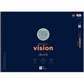 Strathmore Vision Vellum Mixed Media Pad 5.5"X8.5"-98lb, 70 Sheets -62662550 in Saudi Arabia