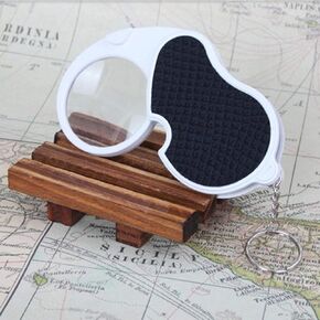 أدوات عدسة مكبرة LED قابلة للطي غلاف معدني غير قابل للانزلاق عدسة مكبرة عدسة مكبرة in Kuwait