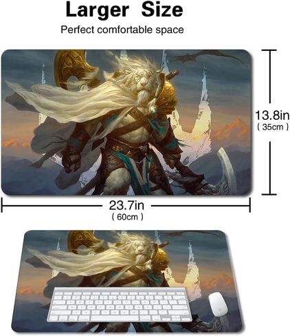 Board Game MTG Playmat Games Size 60X35 cm CCG Compatible for MTG CCG RPG Trading Card Game (Damnation-Xin) in Kuwait