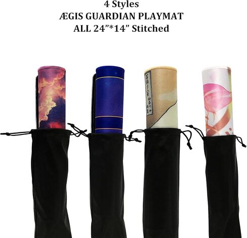 بساط لعب جارديان من ايجيس لMTG مقاس 24 × 14 انش، بساط لعب بطاقات التداول مع حقيبة تخزين، مطاط مانع للانزلاق متوافق مع TCG CCG، شجرة in Kuwait