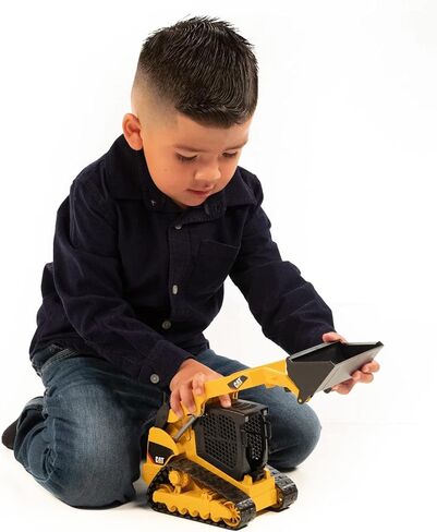 Bruder Toys - Construction Realistic CAT Compact Track Loader with Adjustable and Lockable Loading Arm and Moveable Rubber Chains - Ages 3+ in Saudi Arabia