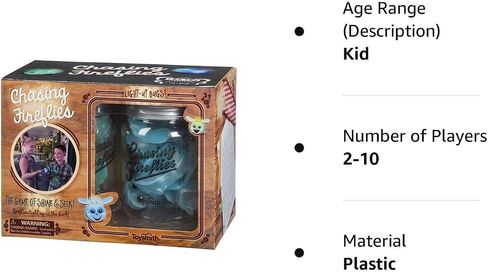 Toysmith Chasing Fireflies Kids Game - The Game of Shine & Seek - Interactive Games for Kids - Indoor & Outdoor Game - for Ages 3+, Blue,Green in Saudi Arabia