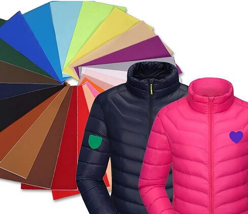 LARATH 12 Pieces Nylon Repair Patches Self-Adhesive Patch Waterproof Repair Patches for Tent Clothing Down Jacket Tent Leather Bag, 12 Colors in Saudi Arabia
