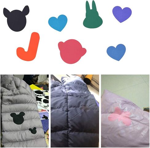 LARATH 12 Pieces Nylon Repair Patches Self-Adhesive Patch Waterproof Repair Patches for Tent Clothing Down Jacket Tent Leather Bag, 12 Colors in Saudi Arabia
