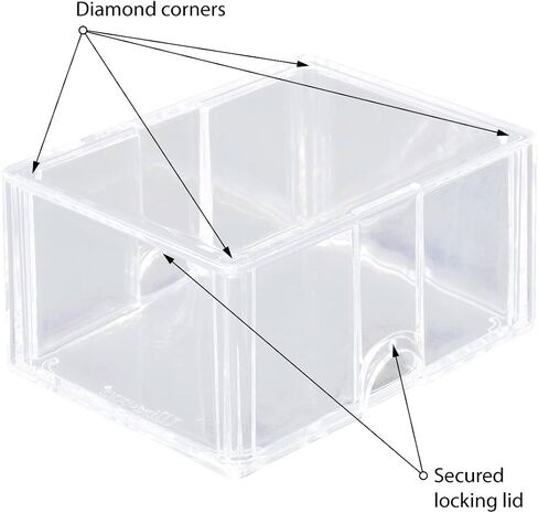 Ultra Pro Diamond Corner Box to Hold 100+ Sports Trading Cards (10 Count Pack) in Kuwait