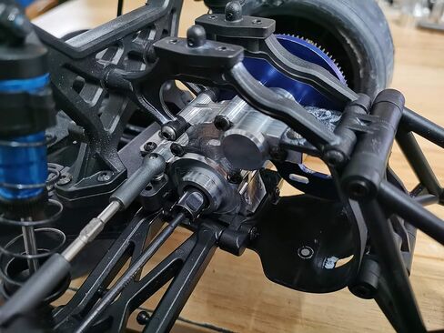 Dhawk Racing DR10 CNC الألومنيوم المرتبط بعلبة التروس V2 لـ DR10 SR10 Prosc10 Db10 Trophy Rat (أزرق) in Saudi Arabia
