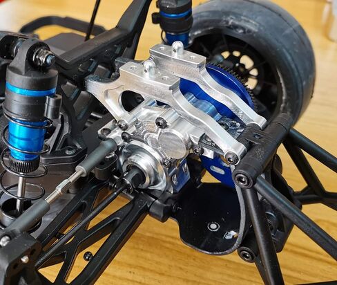 Dhawk Racing DR10 CNC الألومنيوم المرتبط بعلبة التروس V2 لـ DR10 SR10 Prosc10 Db10 Trophy Rat (أزرق) in Saudi Arabia