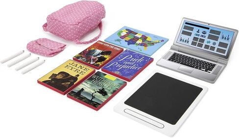 Playtime by Eimmie 18 Inch Doll Furniture Couch & Living Room Set – Wooden Playset with TV & Pet Accessories, Fits American, Generation, My Life & Similar 14"-18" Dolls in Kuwait