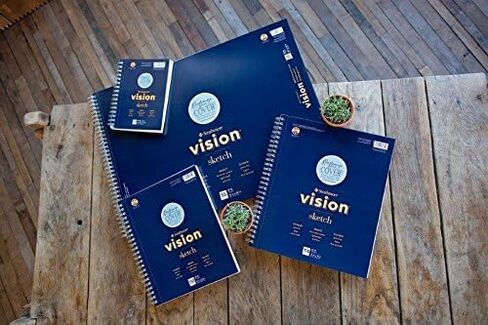 Strathmore Vision Vellum Mixed Media Pad 5.5"X8.5"-98lb, 70 Sheets -62662550 in Kuwait