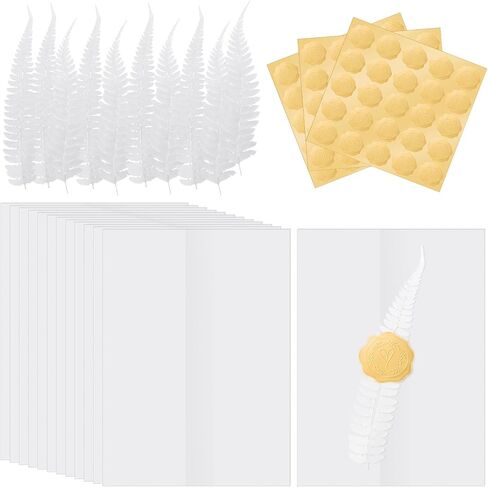 أودي_6 تي اكس دي جاكيتات فيلوم لدعوات 5 × 7، 50 قطعة من ورق الرق المطوي مسبقا، مجموعة لفافات دعوات الزفاف المجففة الطبيعية المضغوطة، ملصقات ختم مغلفات ذهبية لحفلات الزفاف وحفلات استقبال المولود واعياد in Kuwait