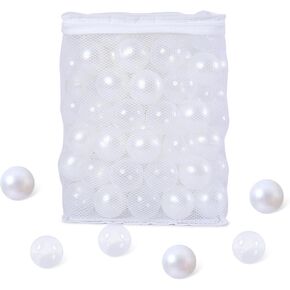Ball Pit Balls for Kids, Plastic Refill 2.2 Inch Balls, 100 Pack, Bright Colors, Phthalate and BPA Free, Includes a Reusable Storage Bag with Zipper in Saudi Arabia