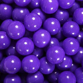 GUESVOT Ball Pit Balls for Kids, Plastic Refill 2.2 Inch Balls, 100 Pack, Bright Colors, Phthalate and BPA Free, Includes a Reusable Storage Bag with Zipper