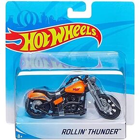 Hot Wheels Street Power Orange Rollin Thunder Motorcycle in Saudi Arabia