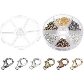 uxcell Lobster Claw Clasp, Jewelry Clamps for DIY Beading Bracelets Keychains Making, 6 Colors in Saudi Arabia