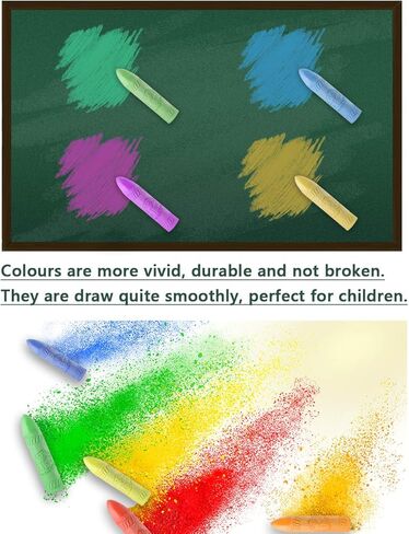 TBC The Best Crafts 24 Colors Dual Tip Acrylic Paint Markers,Waterproof, Non-Toxic, odorless, Suitable for Paper, Pottery, Stones, Backpacks, Glass (24 pcs Artist Chalks) in Kuwait