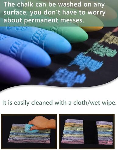 TBC The Best Crafts 24 Colors Dual Tip Acrylic Paint Markers,Waterproof, Non-Toxic, odorless, Suitable for Paper, Pottery, Stones, Backpacks, Glass (24 pcs Artist Chalks) in Kuwait