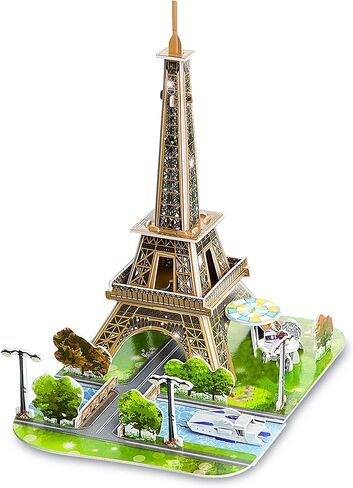 ألغاز Playkidz Puzelworx ثلاثية الأبعاد للبالغين والأطفال، ألغاز مجموعة نماذج البرج المائل، مجموعات بناء النماذج، ألغاز إسفنجية ثلاثية الأبعاد، مشاريع العلوم والتكنولوجيا والهندسة والرياضيات للأطفال، هدية رائعة، مشروع DIY للأطفال (برج مائل) in Kuwait