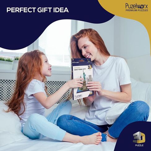 ألغاز Playkidz Puzelworx ثلاثية الأبعاد للبالغين والأطفال، ألغاز مجموعة نماذج البرج المائل، مجموعات بناء النماذج، ألغاز إسفنجية ثلاثية الأبعاد، مشاريع العلوم والتكنولوجيا والهندسة والرياضيات للأطفال، هدية رائعة، مشروع DIY للأطفال (برج مائل) in Kuwait