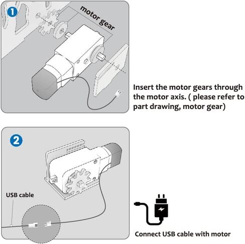 ملحقات مجموعة محرك ilo DC لسلسلة Automata والعديد من النماذج الميكانيكية ثلاثية الأبعاد للألغاز الخشبية الأخرى، مجموعة هدايا لعبة Automata ذاتية التجميع للأطفال والمراهقين والبنات والبالغين in Kuwait