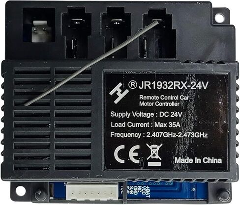 JR1932RX-24V جهاز استقبال صندوق التحكم متوافق مع 2.4G جهاز تحكم عن بعد بلوتوث، ملحقات اللوحة الأم للأطفال ركوب على قطع غيار لوحة دوائر السيارة in Kuwait