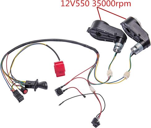 Children Electric Car DIY Accessories Wires and Gearbox,Self-Made Toy Car of Parts， for Electric Car Kids Ride on Toys in Saudi Arabia