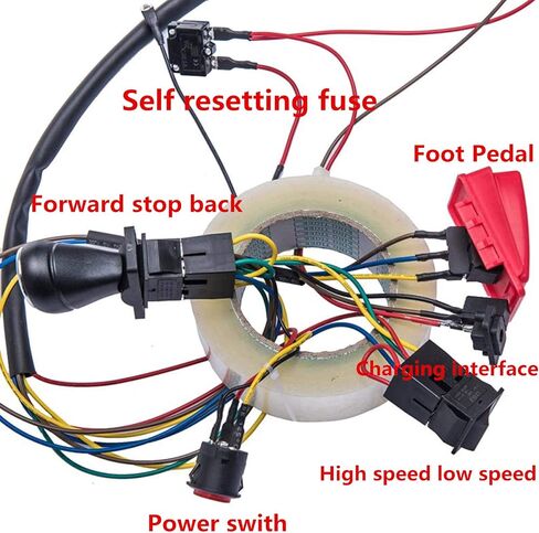 Children Electric Car DIY Accessories Wires and Gearbox,Self-Made Toy Car of Parts， for Electric Car Kids Ride on Toys in Saudi Arabia