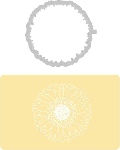 Sizzix 3D Impresslits Embossing Folder 664997 Gerbera by Kath Breen, Multicolor in Saudi Arabia