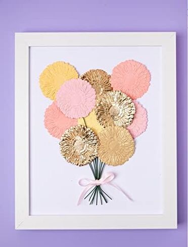 Sizzix 3D Impresslits Embossing Folder 664997 Gerbera by Kath Breen, Multicolor in Saudi Arabia