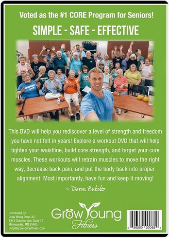 Grow Young Fitness Chapter One Exercise DVDs for Seniors - Low Impact Workouts from Home - Simple, Safe, Effective Workout DVD for Elderly in Kuwait