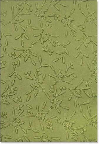 Sizzix Sizzx 3-D Textured Impressions Embossing Folder Delicate Mistletoe by Kath Breen | 665759 | Chapter 3 2022, Multicolor in Saudi Arabia