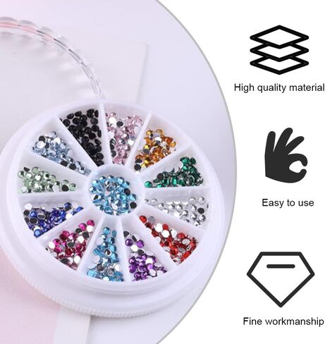Jcassan 10 Pcs Bead Storage Organisers 13 Slots Diamond Painting Storage Boxes Transparent Lid Nail Art Storage Boxes for Nail Art and DIY Crafts. in Saudi Arabia