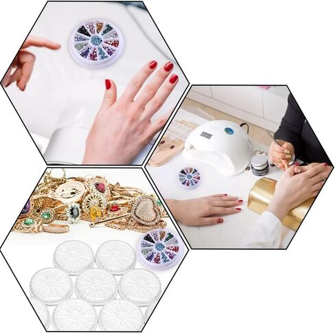 Jcassan 10 Pcs Bead Storage Organisers 13 Slots Diamond Painting Storage Boxes Transparent Lid Nail Art Storage Boxes for Nail Art and DIY Crafts. in Saudi Arabia