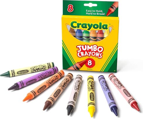 Crayola Jumbo Crayons, 8 Toddler Crayons, Assorted Colors in Saudi Arabia