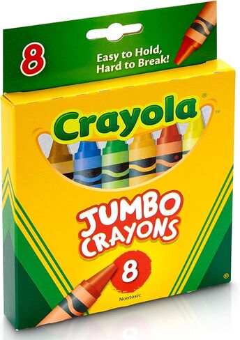 Crayola Jumbo Crayons, 8 Toddler Crayons, Assorted Colors in Saudi Arabia