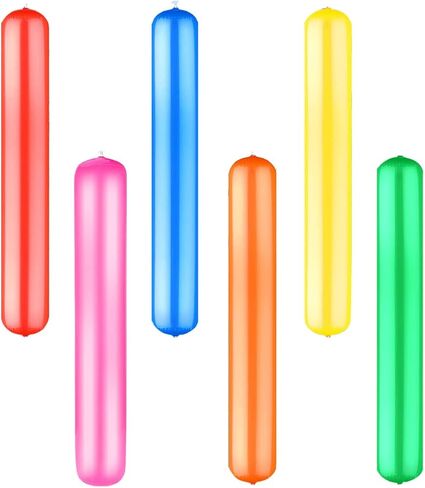 6 ألوان حمام السباحة الملونة القابلة للنفخ على شكل حمام سباحة 41.3 بوصة تفجير حمام السباحة العصي القابلة للنفخ الملونة البلاستيكية في الهواء الطلق ألعاب المياه لعبة تجمع الشعرية يطفو للبالغين الصيف حمام سباحة الشاطئ بحيرة الطرف الرياضة in Kuwait