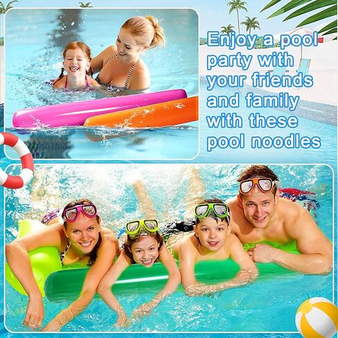 6 ألوان حمام السباحة الملونة القابلة للنفخ على شكل حمام سباحة 41.3 بوصة تفجير حمام السباحة العصي القابلة للنفخ الملونة البلاستيكية في الهواء الطلق ألعاب المياه لعبة تجمع الشعرية يطفو للبالغين الصيف حمام سباحة الشاطئ بحيرة الطرف الرياضة in Kuwait