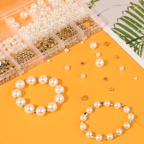 720Pcs Bracelet Making Kit, Beads for Bracelets Beads for Jewelry Making Bracelet Charms Charms for Jewelry Making String Crystal Beads for Bracelets Making Kit for Jewelry Making Supplies in Saudi Arabia
