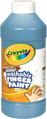 Crayola Fingerpaint, Blue, 32 Ounces, Washable Kids Paint, Ages 3+ (55-1332-042) in Saudi Arabia