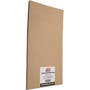 JAM PAPER Ledger Matte 24lb Paper - 90 gsm - 11 x 17 Tabloid - Yellow Recycled - 100 Sheets/Pack in Kuwait