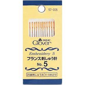 Clover 57-036 French Embroidery Needles Assortment No. 3-6, Pack of 12
