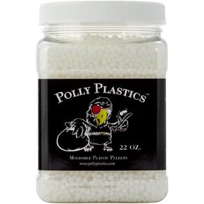 Professional-Grade Moldable Plastic Pellets by Polly Plastics - Cosplay & Hobbyist Supplies for Crafting, Repairs, and More - Re-Seal Bag with Idea Booklet (7 oz) in Saudi Arabia