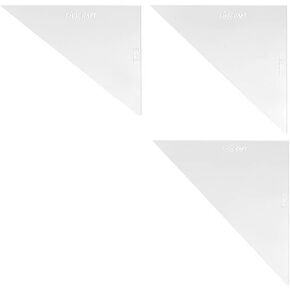 CHGCRAFT 3 PCS Oval Dog Bandanas Sewing Templates Acrylic Quilting Templates Creative Quilting Cutting Template DIY Craft Sewing Rulers for Small Medium Large Dogs Cats in Saudi Arabia