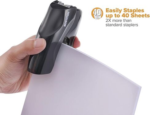 Bostitch Office Heavy Duty Stapler, 40 Sheet Capacity, No Jam, Half Strip, Fits into the Palm of Your Hand, For Classroom, Office or Desk, No Color Choice, One per Order (B175-ASST) in Saudi Arabia