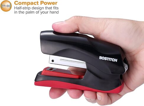 Bostitch Office Heavy Duty Stapler, 40 Sheet Capacity, No Jam, Half Strip, Fits into the Palm of Your Hand, For Classroom, Office or Desk, No Color Choice, One per Order (B175-ASST) in Saudi Arabia