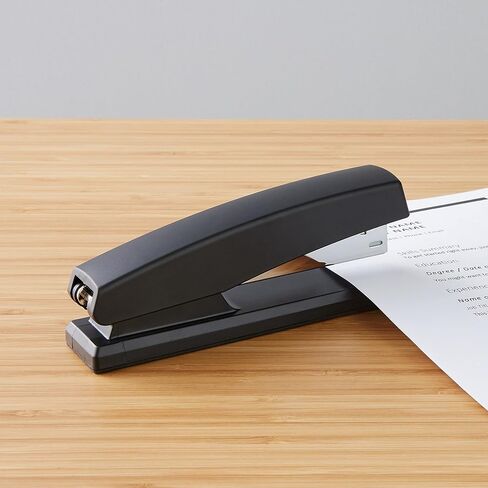 Amazon Basics Stapler with 1000 Staples, Office Stapler, 25 Sheet Capacity, Non-Slip, Black, 3 Pack in Saudi Arabia