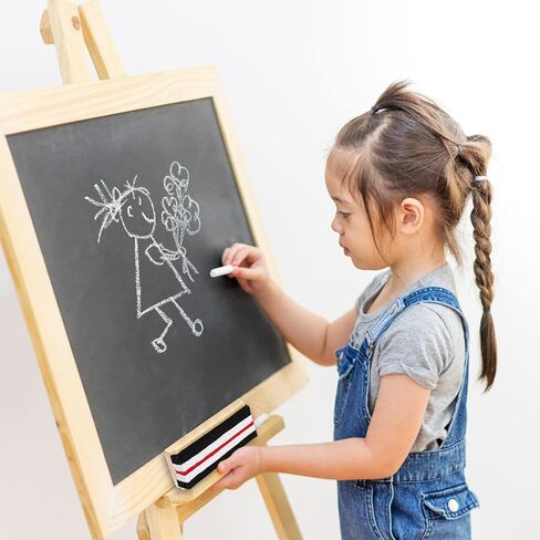 Chalk - 12 Pack Chalkboard Chalk With 4 Chalk Holder - 12 Colored Chalk, Non Toxic Chalk for Chalkboard, Thin Kids Chalk Great for School, Office, Kids and Teacher Use in Saudi Arabia