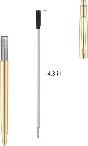 Unibene Cross Compatible Ballpoint Pen Refills 20 Pack, 1.0mm Medium Point-Blue, Smooth Writing Replaceable German Ink Refill in Kuwait